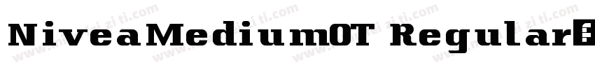 NiveaMediumOT Regular字体转换